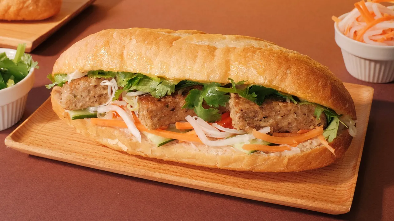 Image of Banh Mi Ga Tsukune. Photo: Quy Dang