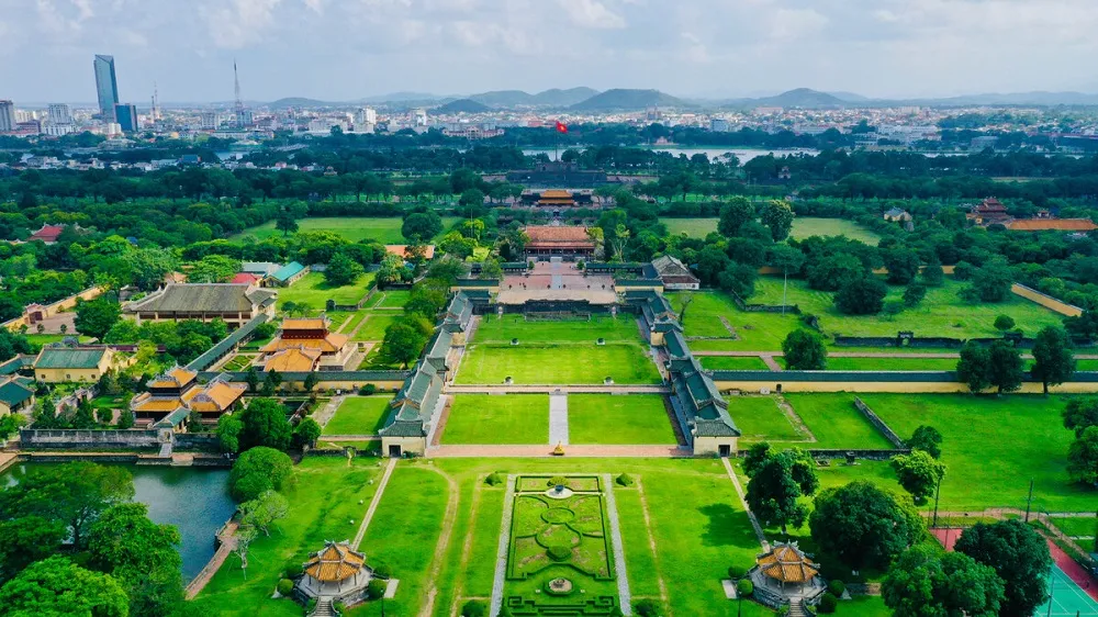 Hue Imperial Citadel, a famous attraction in Hue, seen from above. Photo: Vo Thanh - VN Express