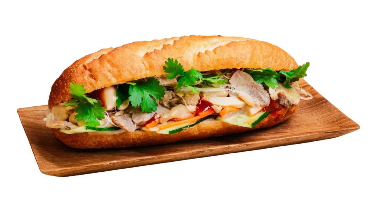 Bánh mì gà salad