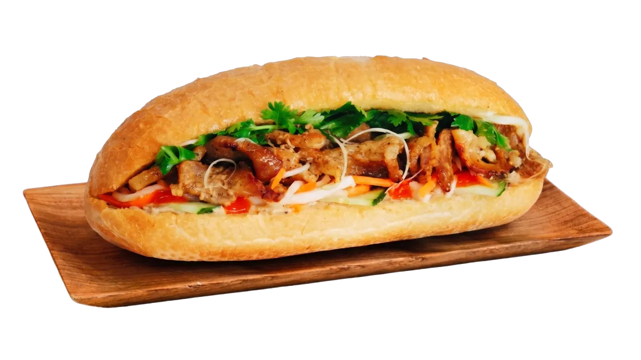 焼き豚肉バインミー