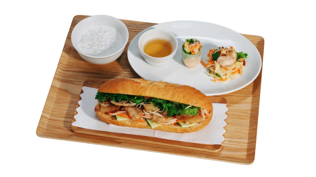 Set bánh mì thịt heo nướng