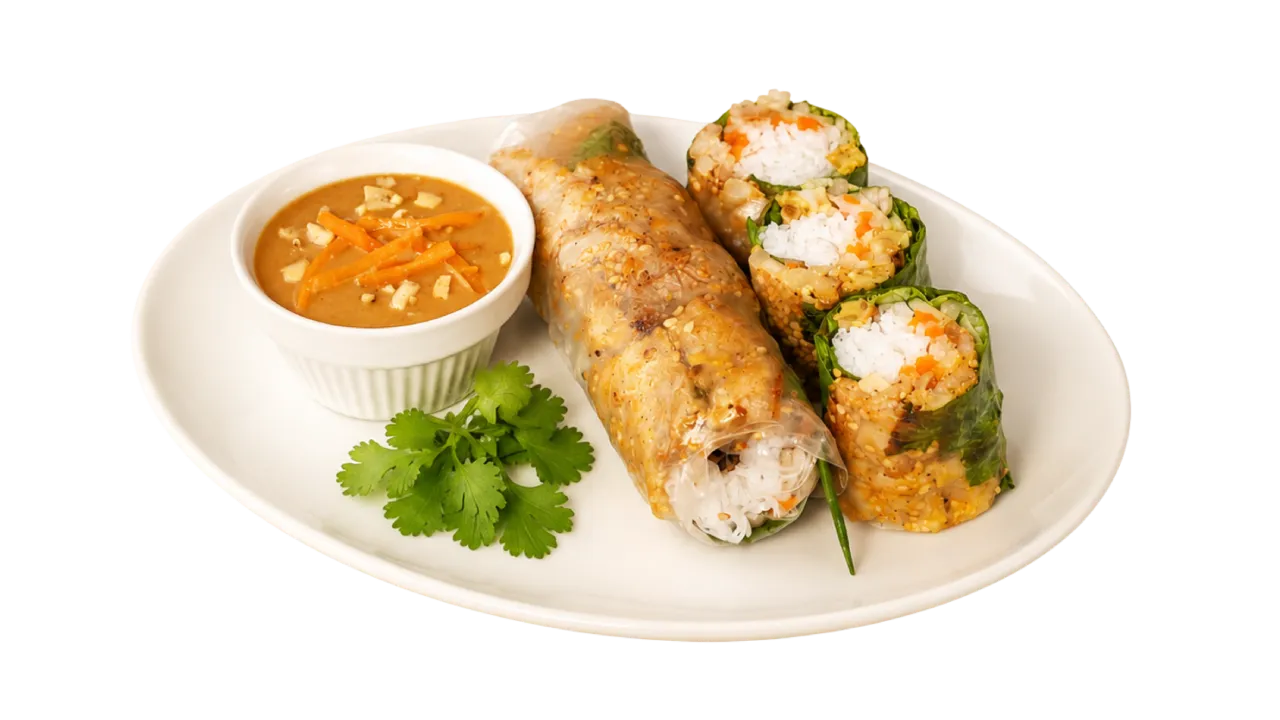 Gỏi cuốn thịt heo nướng