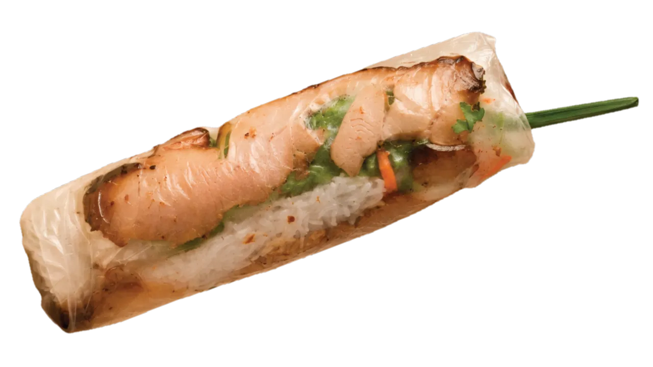 レモングラス香るグリルチキンの生春巻き (1本) (コピー)